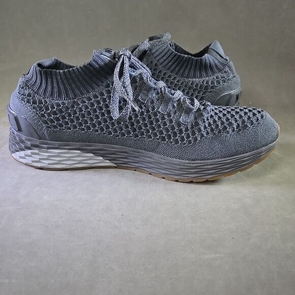 Nobull Diamond Knit Trainer Gray Gum Sole Running Shoes Sneakers Mens Sz 15 EUC - Picture 4 of 10